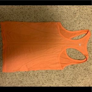 Organge Lululemon tank top